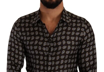 Dolce & Gabbana - Elegant Silk Patterned Dress Shirt