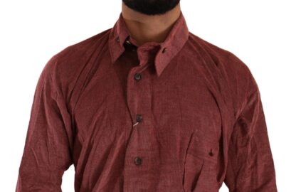 Vivienne Westwood - Elegant Red Cotton Button-Down Shirt