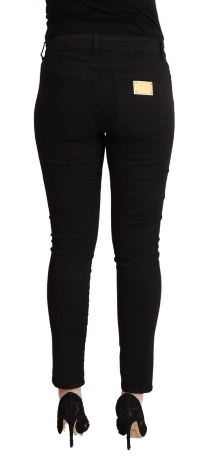 Dolce & Gabbana - Elegant Slim Fit Black Denim Jeans