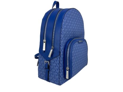 Michael Kors - Jaycee Electric Blue Large Zip Pocket Backpack Bookbag Bag