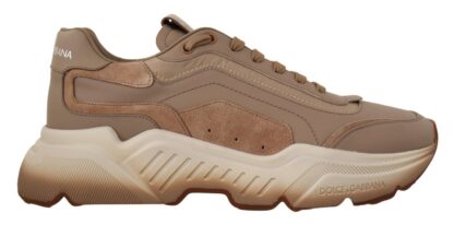 Dolce & Gabbana - Beige Daymaster Leather Casual Sneakers