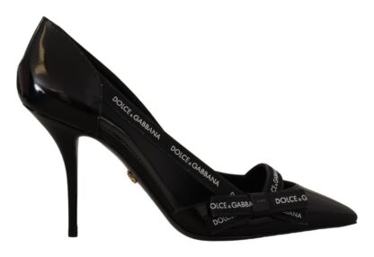 Dolce & Gabbana - Elegant Black Leather Heels Pumps