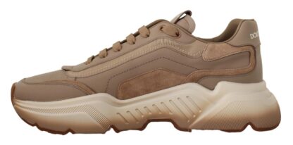 Dolce & Gabbana - Beige Daymaster Leather Casual Sneakers