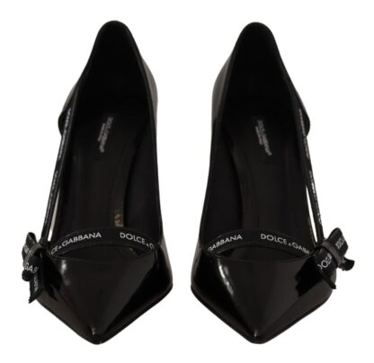 Dolce & Gabbana - Elegant Black Leather Heels Pumps