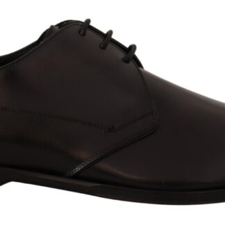 Dolce & Gabbana - Elegant Black Crystal-Embellished Derby Shoes