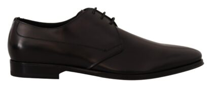 Dolce & Gabbana - Black Leather Lace Up Mens Formal Derby Shoes