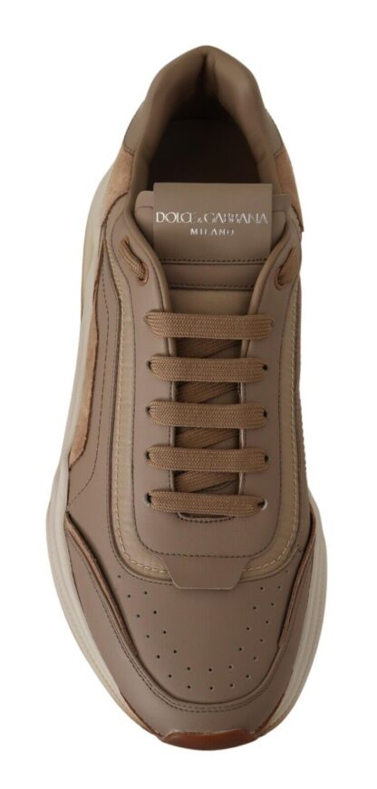 Dolce & Gabbana - Beige Daymaster Leather Casual Sneakers