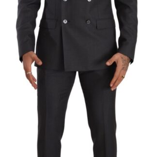 Dolce & Gabbana - Elegant Black Martini Three-Piece Wool Suit