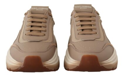 Dolce & Gabbana - Beige Daymaster Leather Casual Sneakers