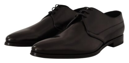 Dolce & Gabbana - Black Leather Lace Up Mens Formal Derby Shoes