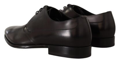 Dolce & Gabbana - Black Leather Lace Up Mens Formal Derby Shoes