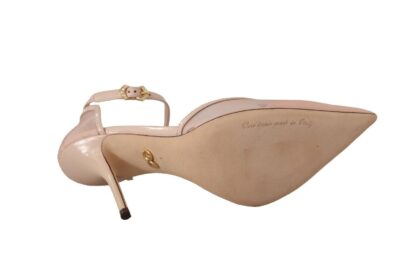 Dolce & Gabbana - Elegant Pink Leather Heels Pumps