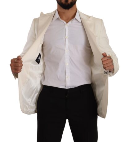 Dolce & Gabbana - Elegant Off White Slim Fit Blazer