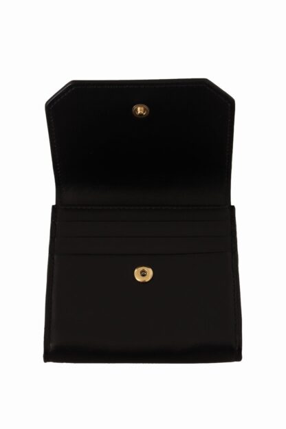 Dolce & Gabbana - Elegant Black Leather Bifold Wallet