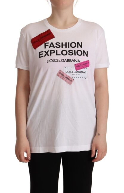 Dolce & Gabbana - Chic Fashion Explosion Crew Neck Tee