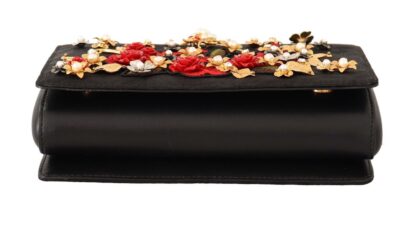 Dolce & Gabbana - Embellished Brocade Shoulder Bag with Gold Accents