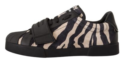 Dolce & Gabbana - Zebra Inspired Suede Sneakers - Casual Luxury