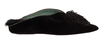 Paola D'Arcano - Elegant Suede Leather Embellished Flats