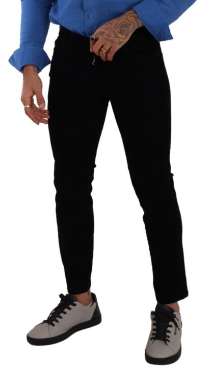 Dolce & Gabbana - Italian Designer Slim Fit Black Skinny Jeans