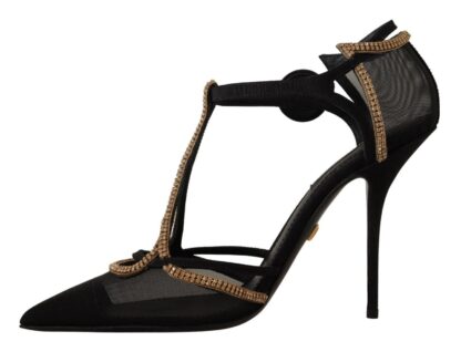 Dolce & Gabbana - Elegant Black Crystal-Embellished Pumps