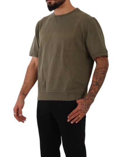 Paolo Pecora Milano - Army Green Crew Neck Cotton Tee