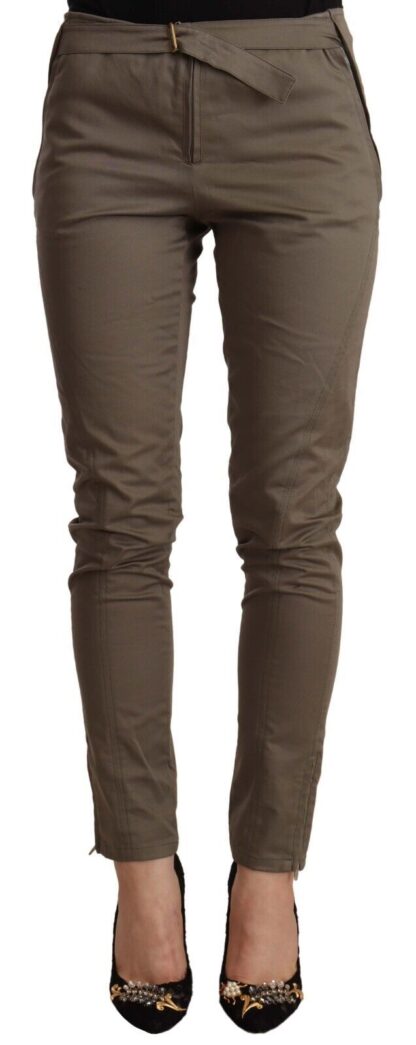 Just Cavalli - Elegant Slim Fit Cotton Blend Pants