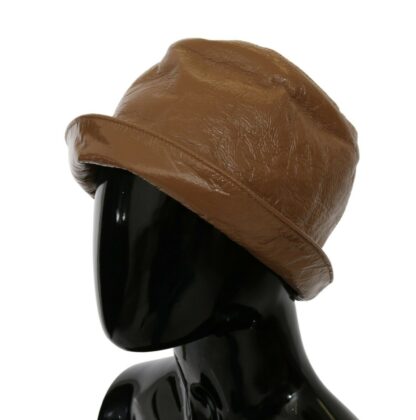 Dolce & Gabbana - Exquisite Brown Bucket Cap with Floral Lining