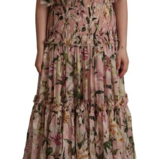 Dolce & Gabbana - Elegant Floral Print Silk Mini Dress