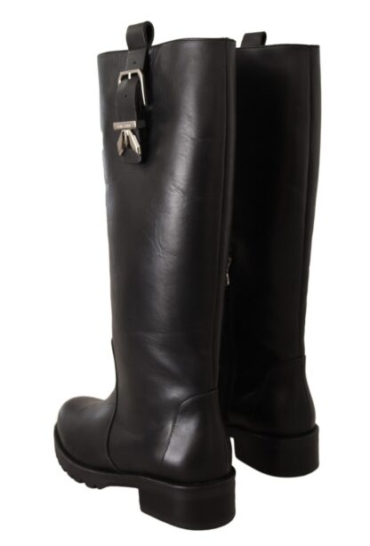 Patrizia Pepe - Elegant Leather High Boots for High Fashion Appeal