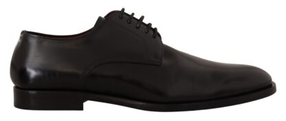 Dolce & Gabbana - Elegant Black Leather Derby Formal Shoes