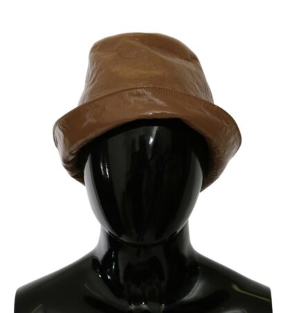 Dolce & Gabbana - Exquisite Brown Bucket Cap with Floral Lining