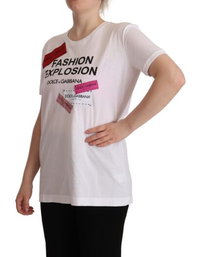 Dolce & Gabbana - Chic Fashion Explosion Crew Neck Tee