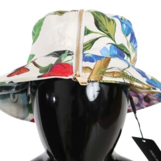 MCM - Cubic Monogram Neon Cotton Silk Blend Embroidered Logo Bucket Hat