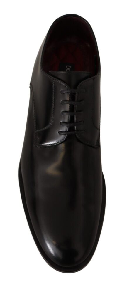 Dolce & Gabbana - Elegant Black Leather Derby Formal Shoes