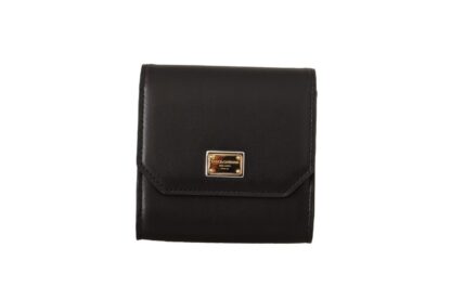 Dolce & Gabbana - Elegant Black Leather Bifold Wallet