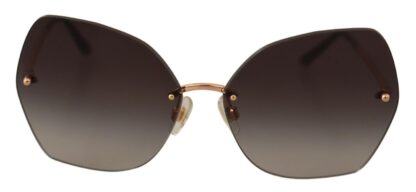 Dolce & Gabbana - Elegant Gold-Tinted UV Protection Sunglasses