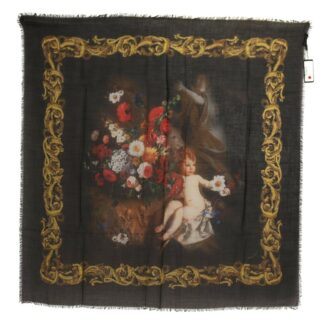 Dolce & Gabbana - Elegant Multicolor Floral Cashmere Scarf