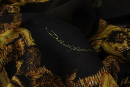 Dolce & Gabbana - Elegant Silk Cashmere Floral Scarf