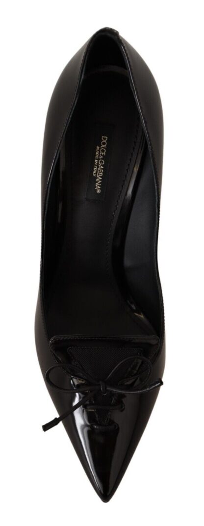 Dolce & Gabbana - Elegant Black Leather High Heels Pumps