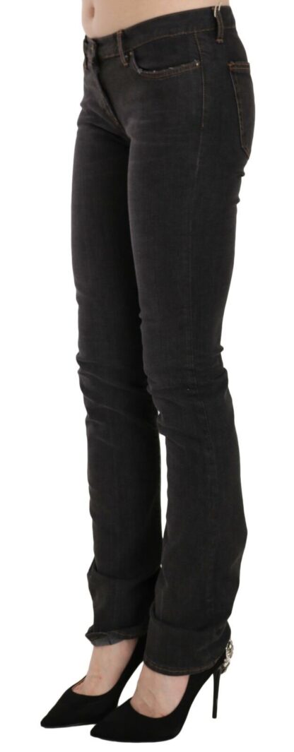 Just Cavalli - Elegant Low Waist Skinny Black Pants