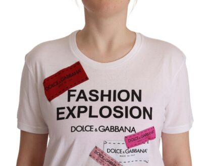 Dolce & Gabbana - Chic Fashion Explosion Crew Neck Tee