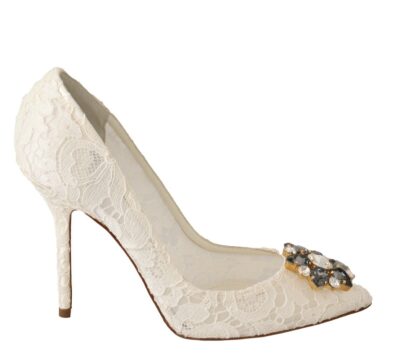 Dolce & Gabbana - Elegant Embellished Lace Heels Pumps