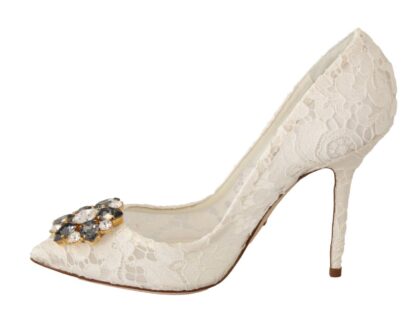 Dolce & Gabbana - Elegant Embellished Lace Heels Pumps