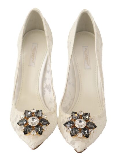 Dolce & Gabbana - Elegant Embellished Lace Heels Pumps