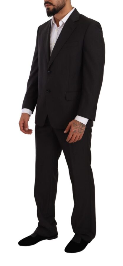 Domenico Tagliente - Sleek Grey Regular Fit Two-Piece Suit