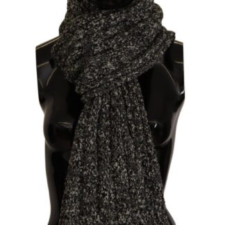 Dolce & Gabbana - Elegant Cashmere Knit Scarf in Dark Red