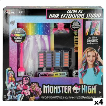 Σετ Κομμωτηρίου Monster High Extensions για τα Μαλλιά (4 Μονάδες)