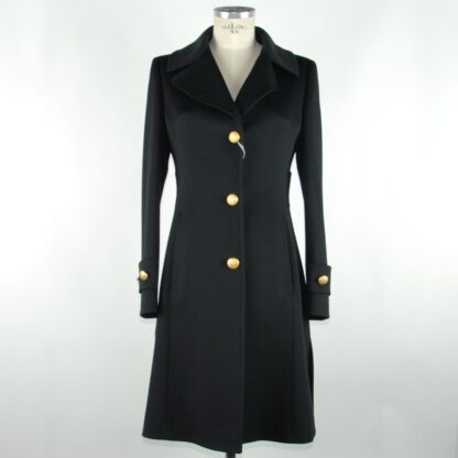 Made in Italy - Elegant Black Virgin Wool Jacket