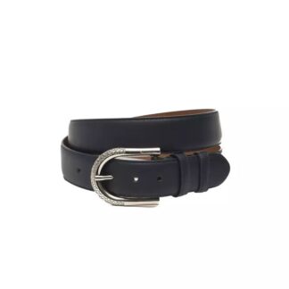 Billionaire Italian Couture - Elegant Black Leather Belt