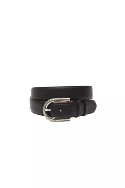 Billionaire Italian Couture - Elegant Italian Leather Belt for the Discerning Gentleman